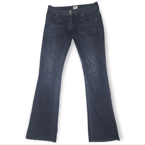 Hudson Jeans Denim - Hudson Low Rise Flare Jeans Dark Denim Size 28